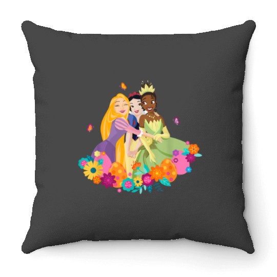 Disney Princess Rapunzel Snow White Tiana Spring Throw Pillows
