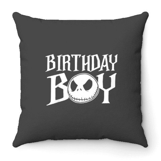 Disney The Nightmare Before Christmas Birthday B Throw Pillows