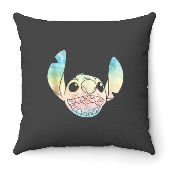 disneys Lilo And Stitch Tie Dye Face Throw Pillows
