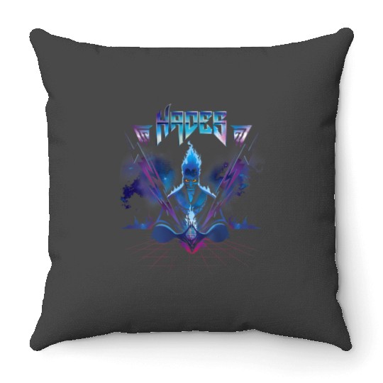 disneys Villains Hades Rock Portrait Throw Pillows