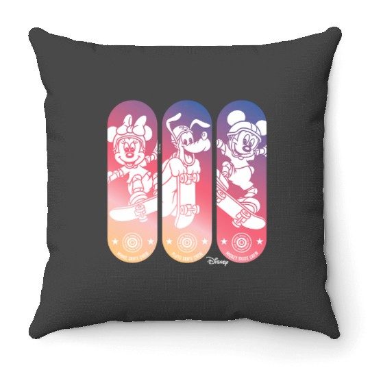 Disney Skateboard Character Grid Throw Pillows