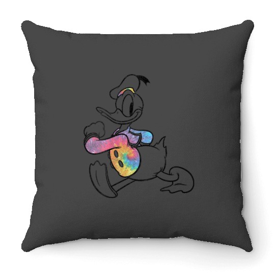 disneys mickeys And Friends Classic Donald Duck Tie Dye Throw Pillows