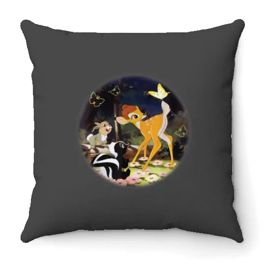 Disney Bambi Circle Throw Pillows