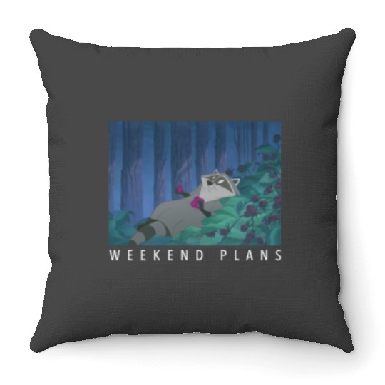 Disney Pocahontas Meeko Weekend Plans 9904 Throw Pillows