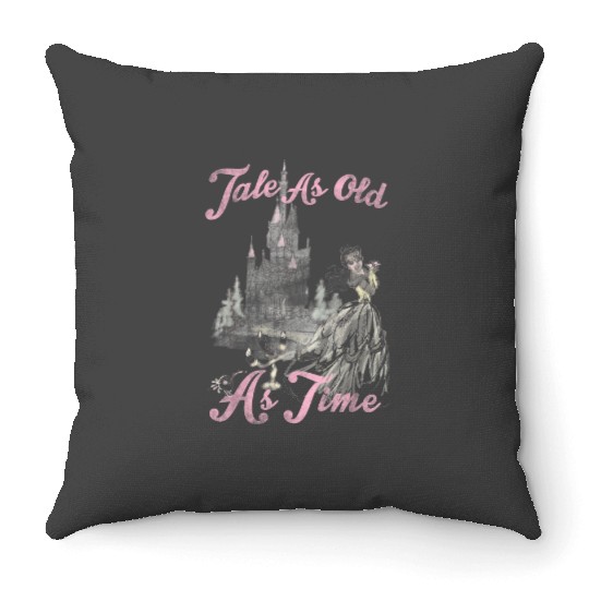 Disney Beauty And The Beast Belle Tale As Old As Throw Pillows