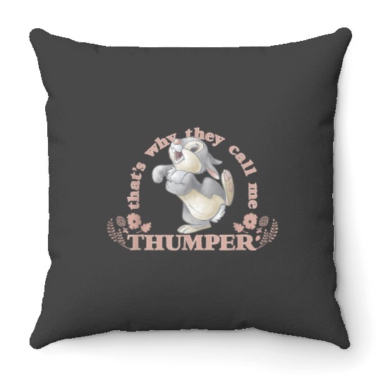 Disney Bambi Thats Why They Call Me Thumper Throw Pillows