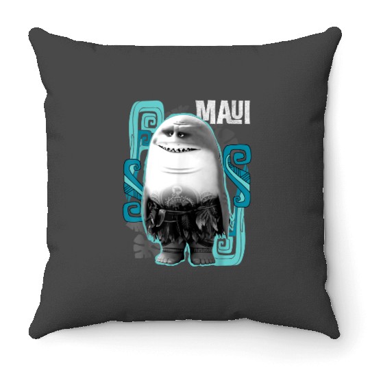 disneys Moana Maui Half Shark Throw Pillows