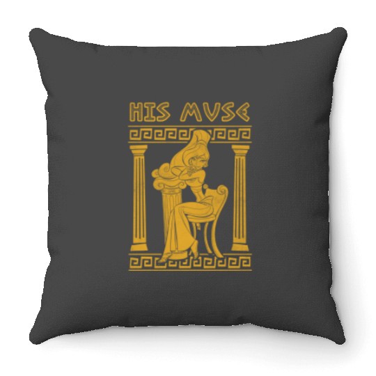 Disney Hercules Valentines Day Megara His Muse Greece Pose Throw Pillows