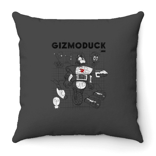 Disney DuckTales Gizmoduck Schematic Throw Pillows