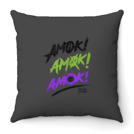 Disney Hocus Pocus Amok Halloween 4196 Throw Pillows