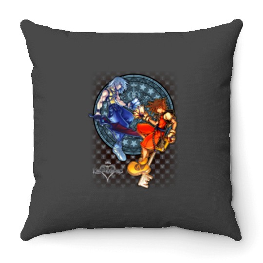 Disney Kingdom Hearts Sora Riku Chain Of Memories Throw Pillows