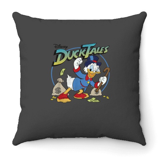 Disney DuckTales Scrooge McDuck With Money Bags Throw Pillows