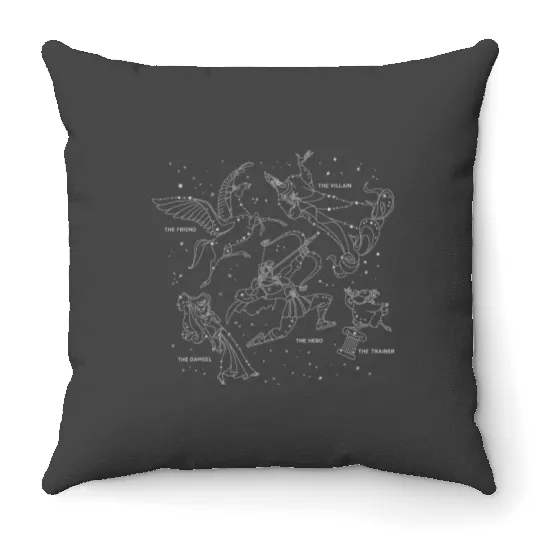 Disney Hercules Constellation Poster Throw Pillows