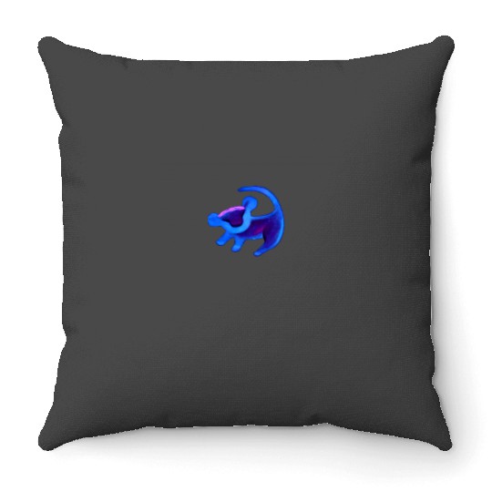 Disney The Lion King Simba Cave Painting Blue Hue Throw Pillows