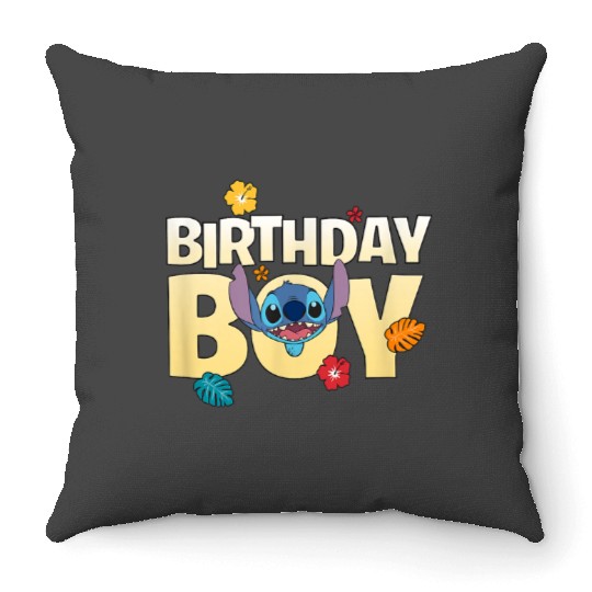 Disney Lilo Stitch Birthday Boy Throw Pillows