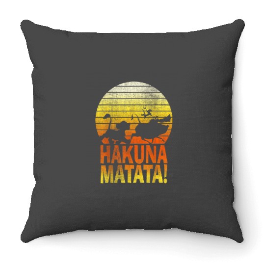 Disney Lion King Simba Hakuna Matata Sunset C1 T Throw Pillows