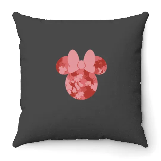 Disney Minnie Camo Pink Throw Pillows
