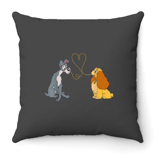 Disney Lady and The Tramp Bella Notte Throw Pillows