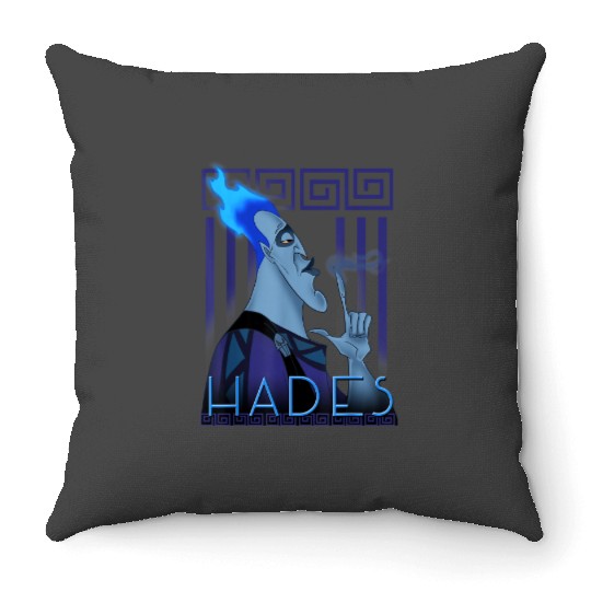 Disney Hercules Hades Geometric Portrait Graphic Throw Pillows