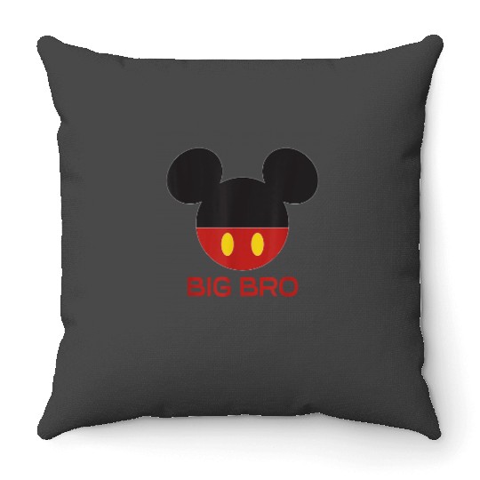 Disney Mickey Mouse Red Shorts Icon Big Bro Brot Throw Pillows