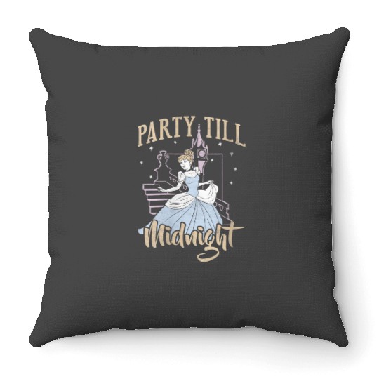 Disney Cinde Party Till Midnight Portrait Throw Pillows