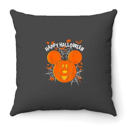 Disney Mickey Friends Mickey Pumpkin Happy Hallo Throw Pillows