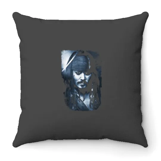 Disney Pirates of the Caribbean Captain Jack Pho Throw Pillows