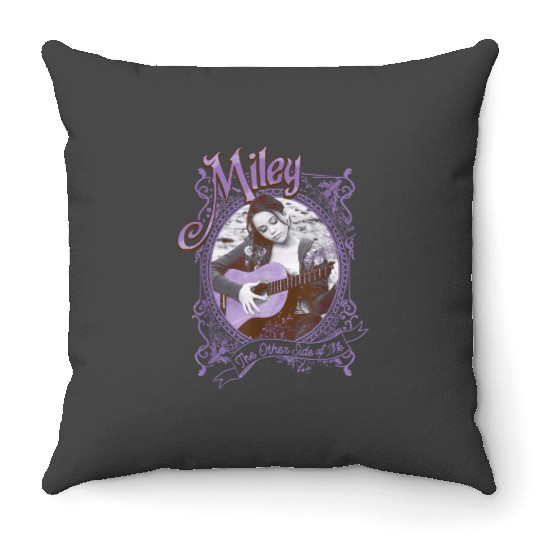 Disney Hannah Montana Miley The Other Side Of Me Poster gifts trends Throw Pillows