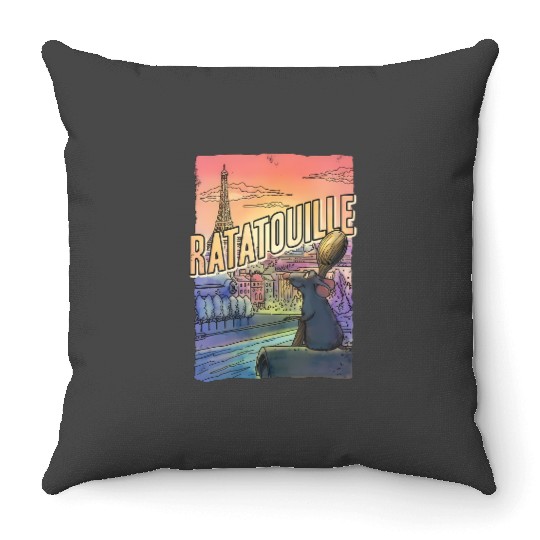 Disney  Ratatouille Remi Mouse Little Chef Retro , Disneyland Vacation Unisex  Family Birthday Gift Adult Kid Toddler Tee Throw Pillows