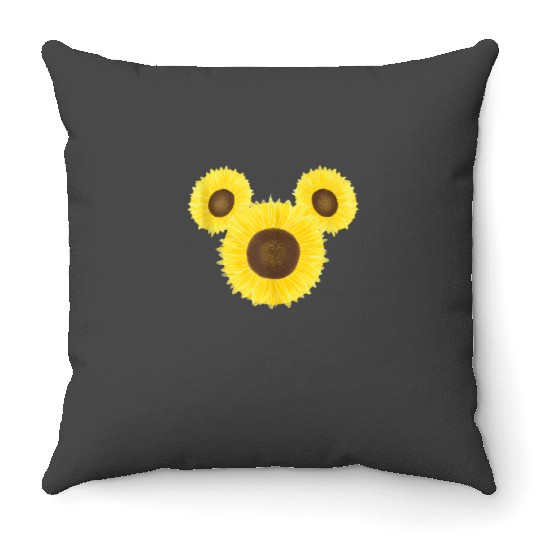 Disney Mickey Friends Mickey Sunflower Ears Throw Pillows