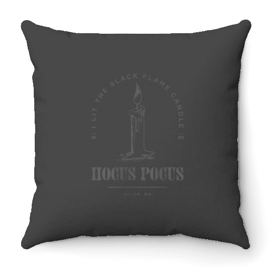 Disneyss Hocus Pocus I Lit The Black Flame Candle Poster Alt Throw Pillows