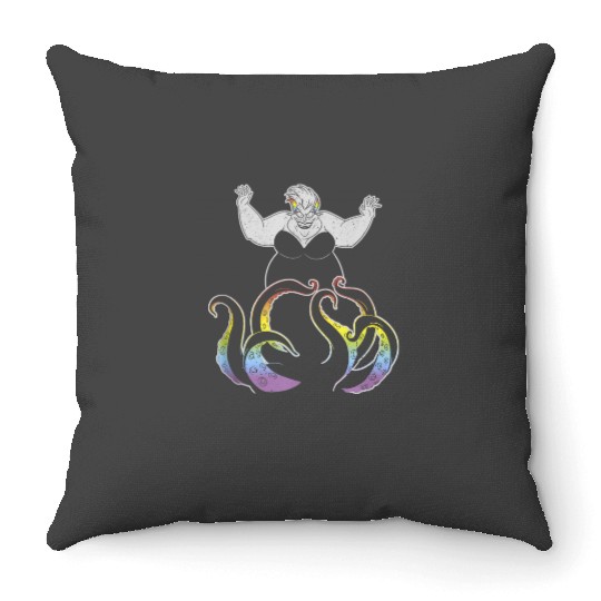 Disney Villains Ursula Rainbow Tentacles Throw Pillows