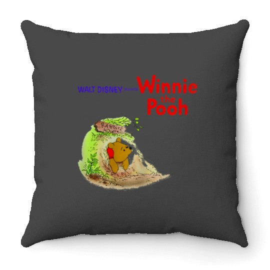 Disneyss Winnie The Pooh Stuck In Rabbit's House Throw Pillows