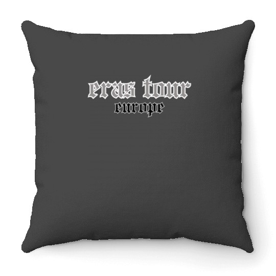 Eras Tour Europe Throw Pillows