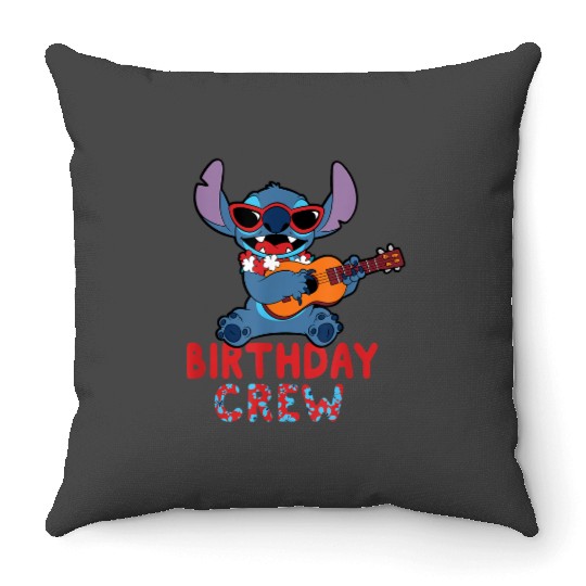 Trend Disney Lilo Stitch Tropical Birthday Crew Party Matching Gifts Throw Pillows