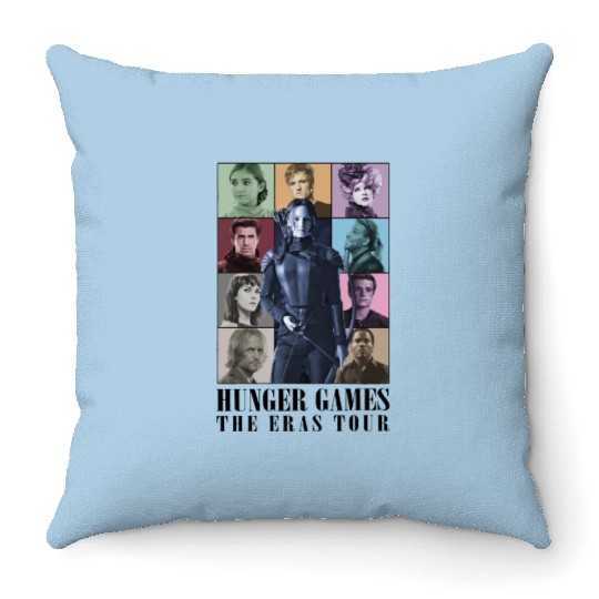 Eras Tour The Hunger Games Hunger Game Throw Pillows