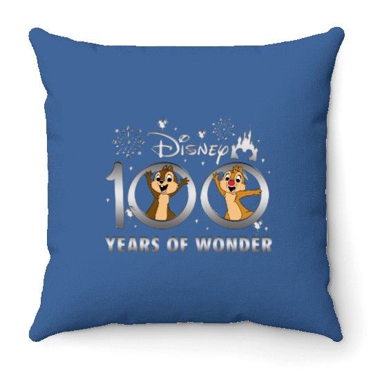 Chip And Dale Throw Pillows,Disney 100 Years of Wonder Throw Pillows,Disney Vacation Throw Pillows