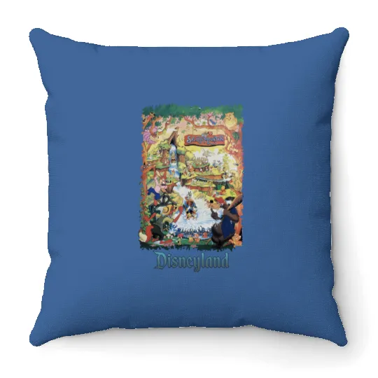 Retro Disneyland Splash Mountain | Disney Characters Splash Mountain Throw Pillows