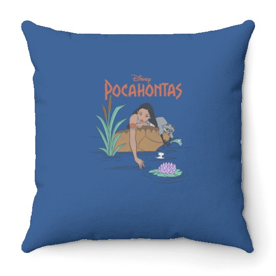 Disney Pocahontas Meeko Afternoon Dreaming Throw Pillows