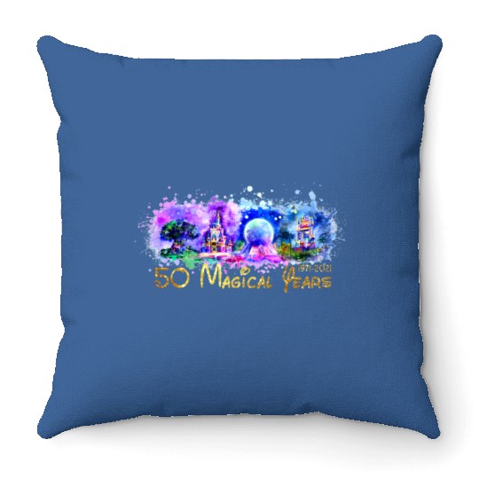 DisneyWorld Throw Pillows for 50th Anniversary Celebration, DisneyWorld 50th Anniversary Throw Pillows