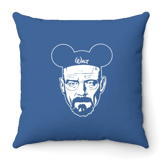 Walter White Heisenberg Walt Throw Pillows, Walt Breaking Disney, Walt White Throw Pillows, Disney Throw Pillows