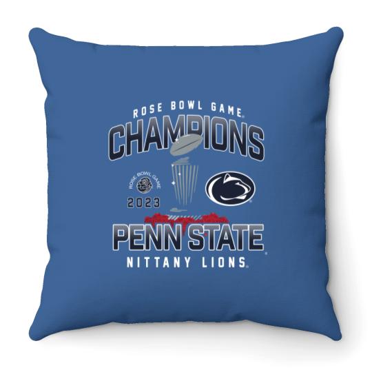 2023 Penn State Champions Rose Bowl Throw Pillows, Rose Bowl Penn State vs Utah College Football