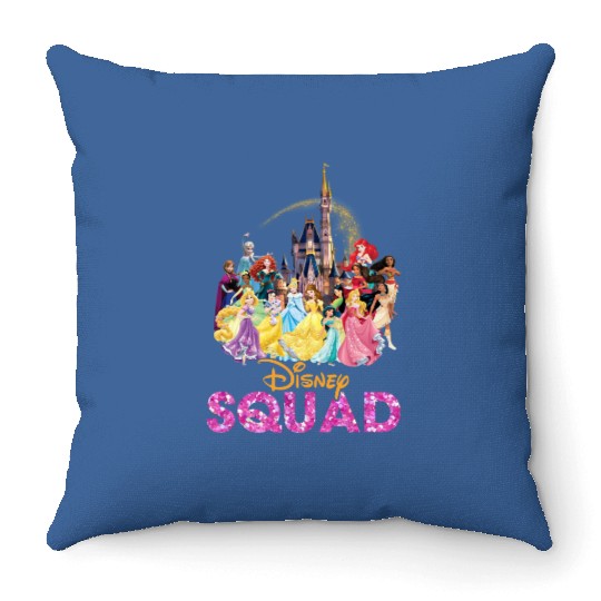 Disney Princess Throw Pillows, Princess Squad Throw Pillows