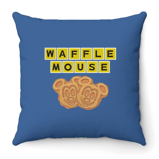 Mickey Waffle Throw Pillows, Funny Disney Throw Pillows, Mickey Waffles, Disney Throw Pillows