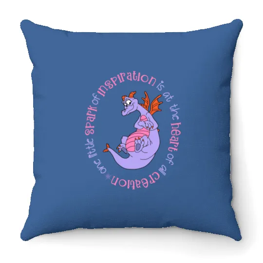 Figment Throw Pillows, Cute Colorful Disney Throw Pillows, Disney Throw Pillows, Disney World Throw Pillows