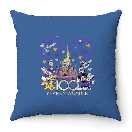 Disney 100 Years Of Wonder Throw Pillows, Disney 100th Anniversary Throw Pillows