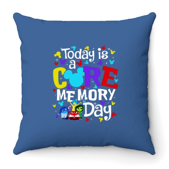 Today Is A Core Memory Day Throw Pillows, Disney Inspired Throw Pillows, Mickey Ears Throw Pillows, Inside Out Friends Throw Pillows
