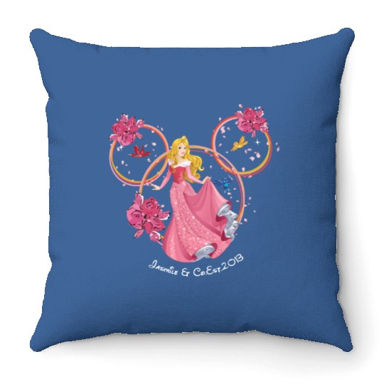 Aurora Throw Pillows, Sleeping Beauty Throw Pillows, Disney Princess Throw Pillows