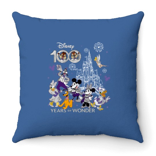 Disney 100 Years Of Wonder Throw Pillows, Disney 100th Throw Pillows, Disney 100th Anniversary Throw Pillows