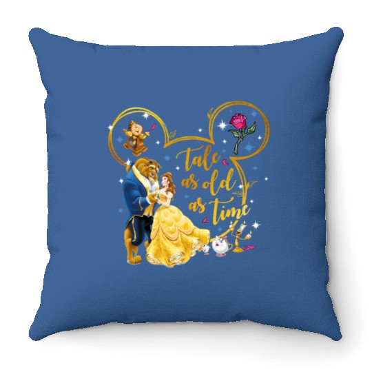 Disney Beauty And The Beast Throw Pillows, Belle Princess And The Beast Throw Pillows